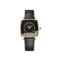 Men's Black Leather Watch