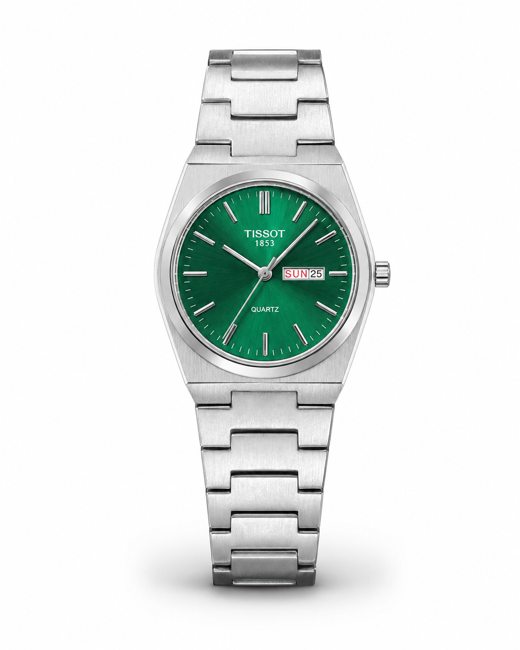 Men’s Classic Stainless Steel Watch – Day-Date Display & Premium Metal Bracelet