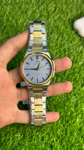 MATTURI Two-Tone Quartz Watch – Silver & Gold Stainless Steel Bracelet